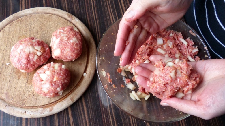 پختن همبرگر