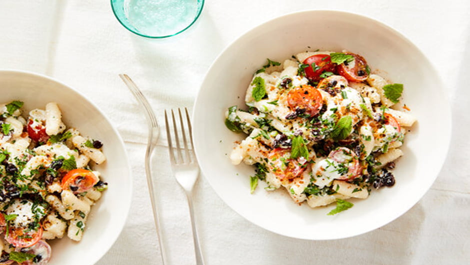 پاستا و پنیر کاتج