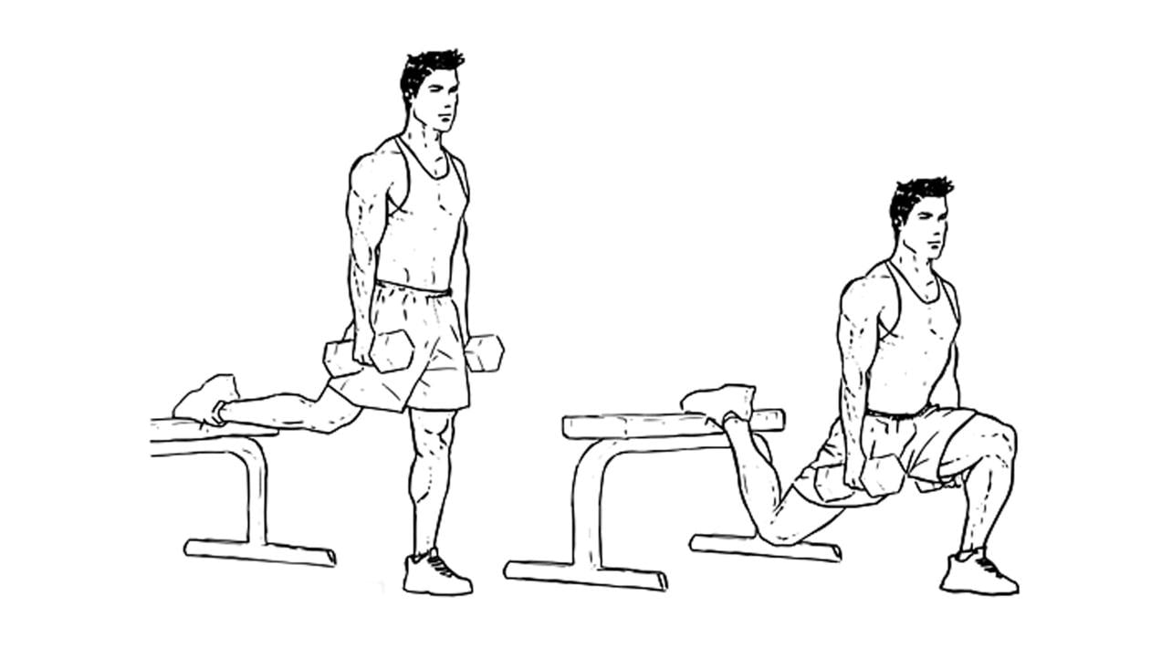 اسپلیت اسکات یا اسکات پا جدا اسپلیت اسکات یا اسکات پا جدا