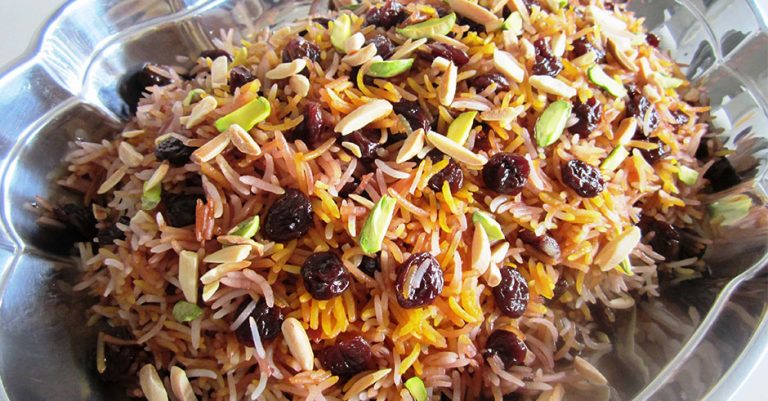 آلبالو پلو مجلسی