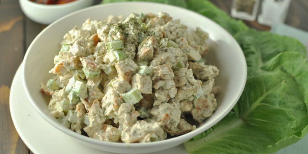سالاد مرغ چربی سوز