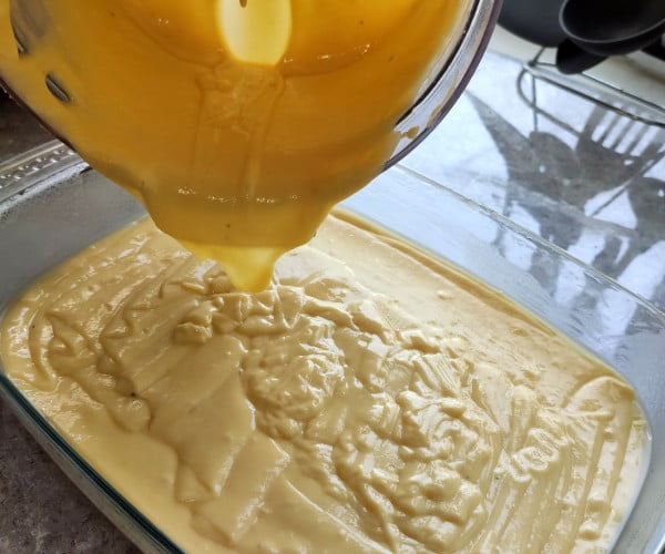 مرحله پنجم تهیه کیک باقلوا