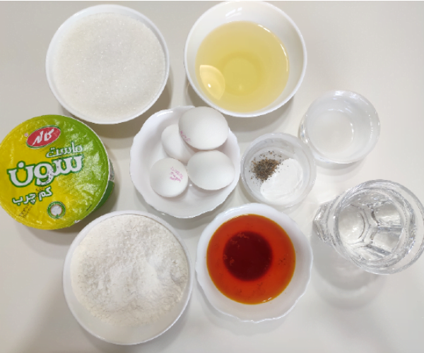 مواد اولیه تهیه کیک باقلوا