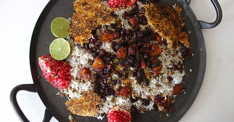 طرز تهیه عدس پلو نذری