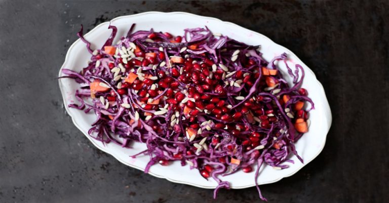 سالاد انار و کلم