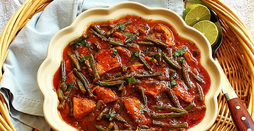 طرز تهیه خورش لوبیا سبز