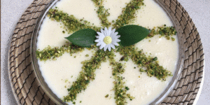 فرنی با آرد برنج