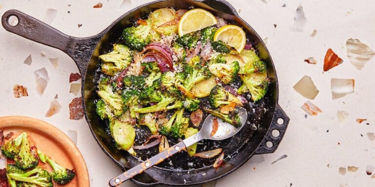 سالاد گرم بروکلی