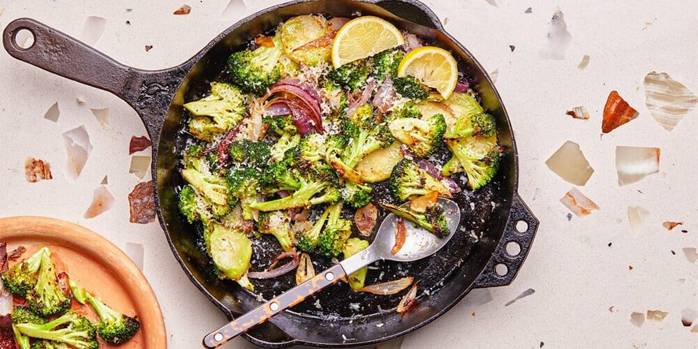 سالاد گرم بروکلی