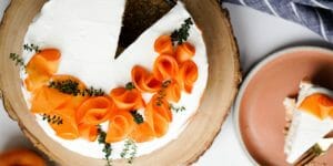 طرز تهیه چیزکیک خرمالو