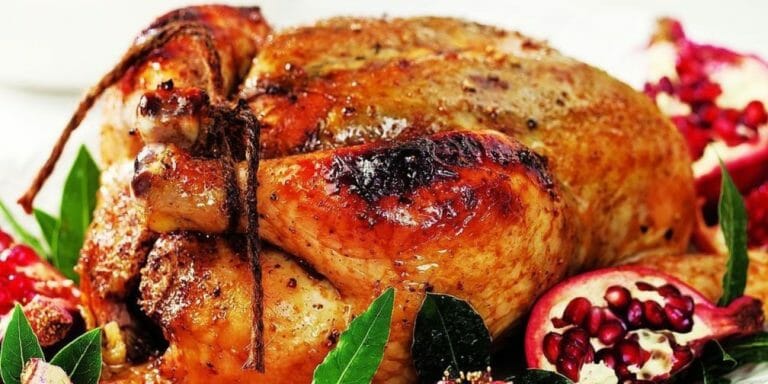 مرغ با سسس انار