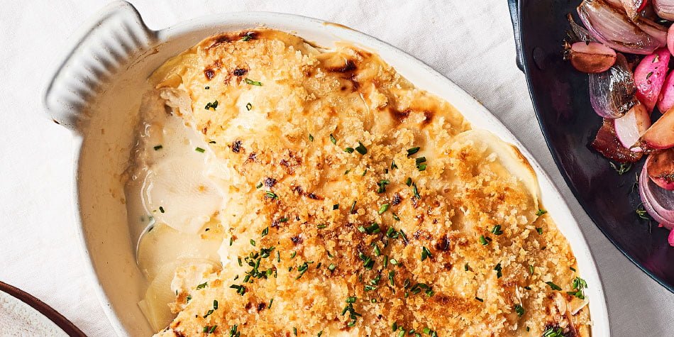 طرز تهیه گراتن سیب زمینی ساده