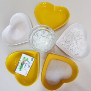 طرز تهیه باسلوق نشاسته ای رنگی