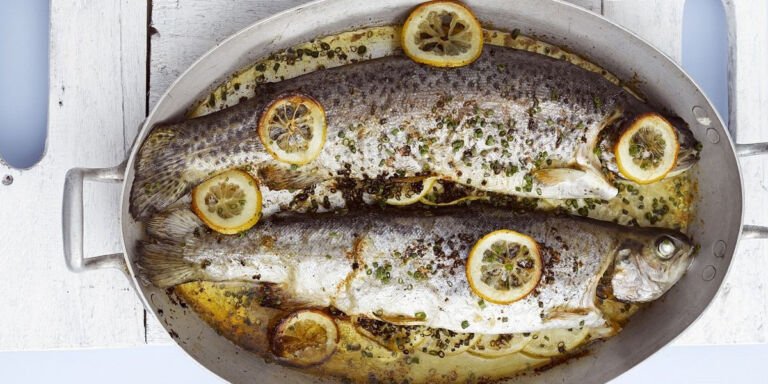 طرز تهیه قزل آلا با سس خامه