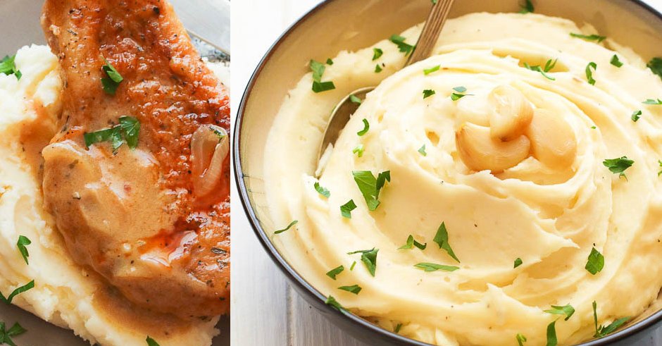 طرز تهیه پوره سیب زمینی با سیر تنوری