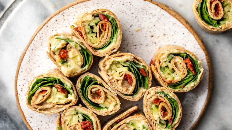 لقمه حمص و سبزیجات