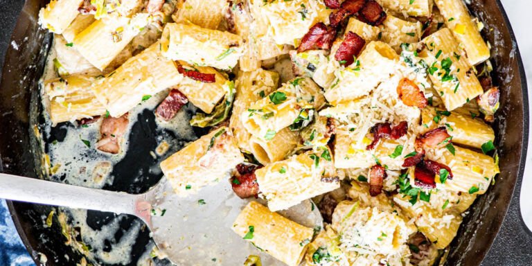 طرز تهیه پاستا بیکن