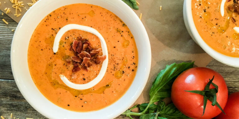 سوپ گوجه فرنگی خوشمزه