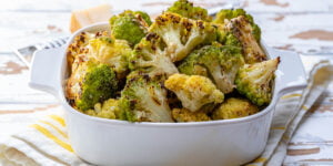 کلم بروکلی کبابی با پنیر