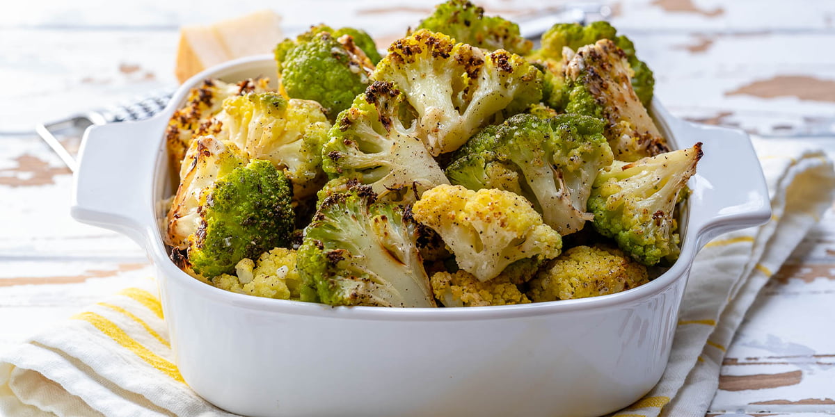 کلم بروکلی کبابی با پنیر