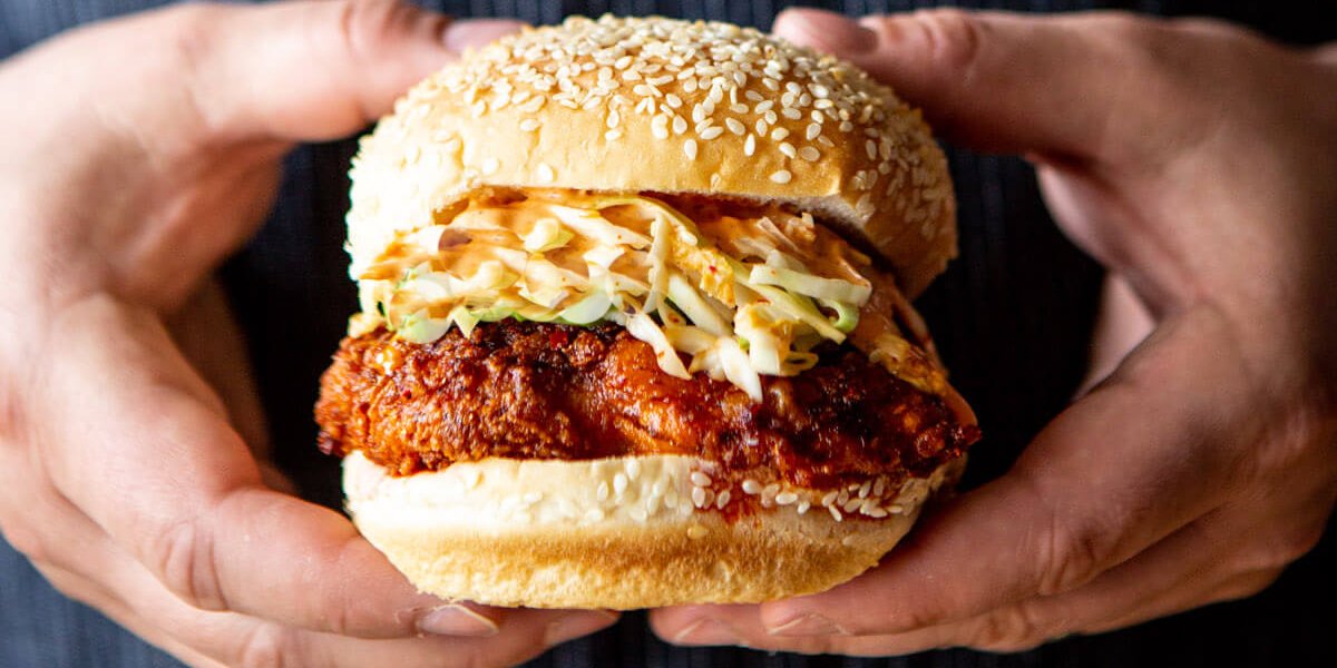 طرز تهیه ساندویچ مرغ سوخاری