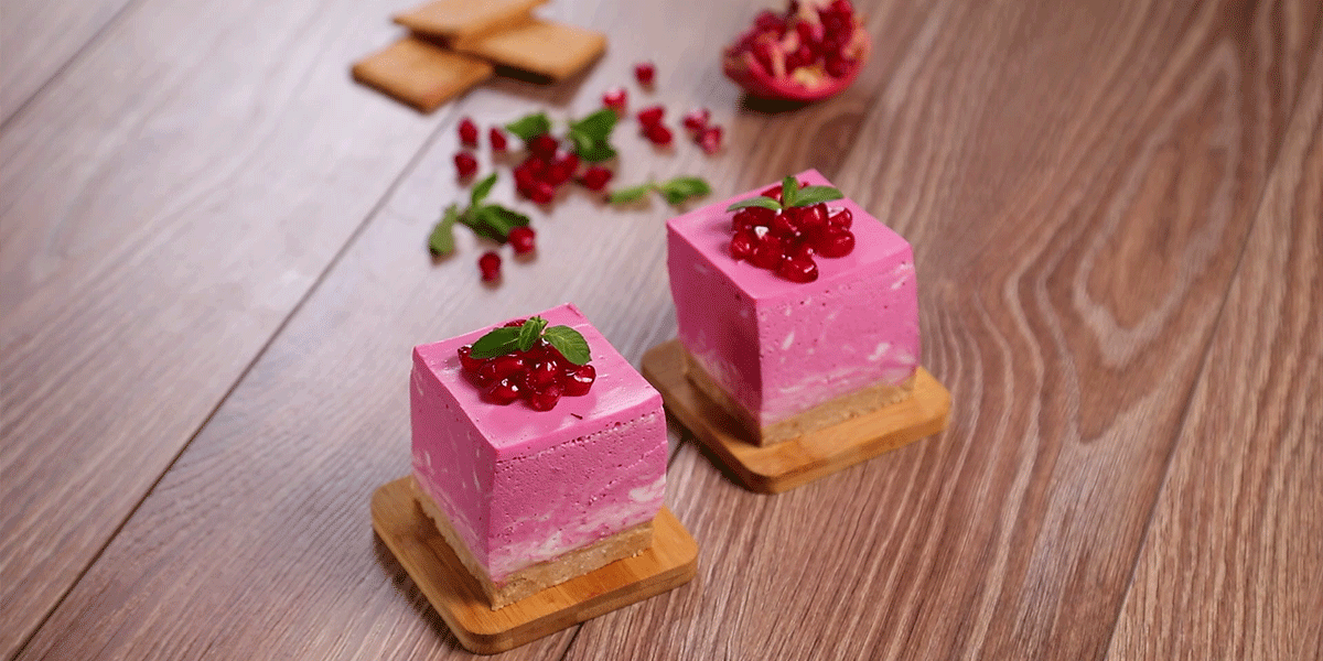 مینی چیز کیک انار