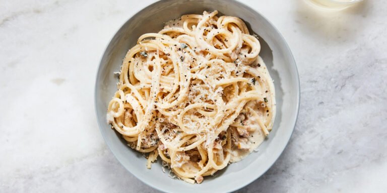 طرز تهیه اسپاگتی مرغ