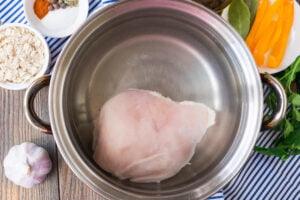 طرز تهیه سوپ جو پرک با مرغ