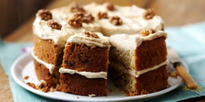 کیک قهوه و گردو