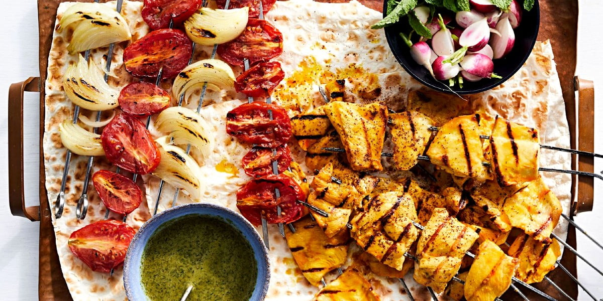 جوجه کباب با ماست