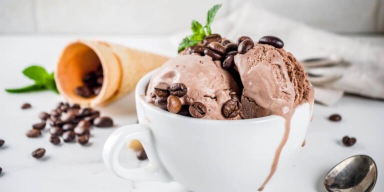 طرز تهیه بستنی وگان قهوه