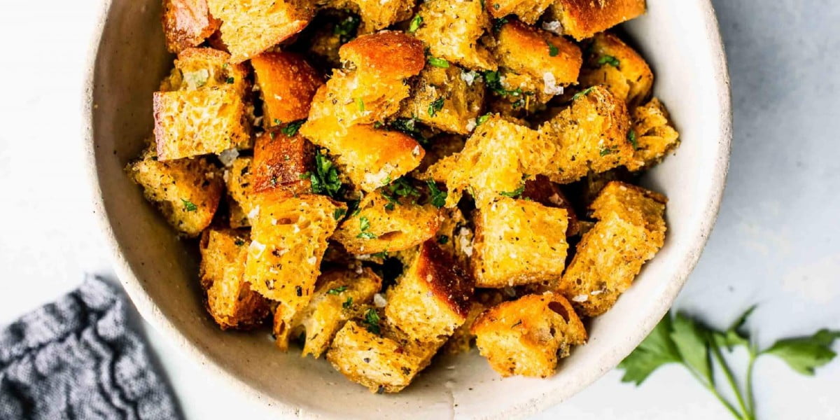 طرز تهیه نان کروتان خانگی کتوژنیک