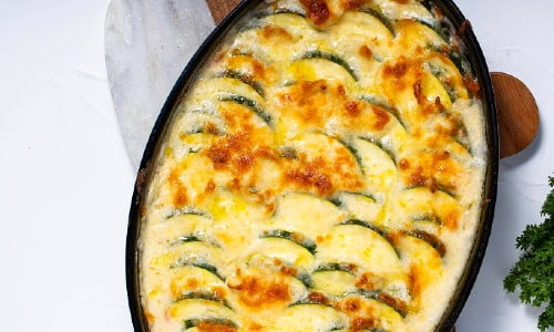 طرز تهیه گراتن کدو سبز 