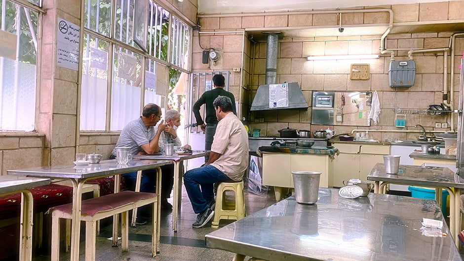 قهوه خانه و طرز تهیه دیزی