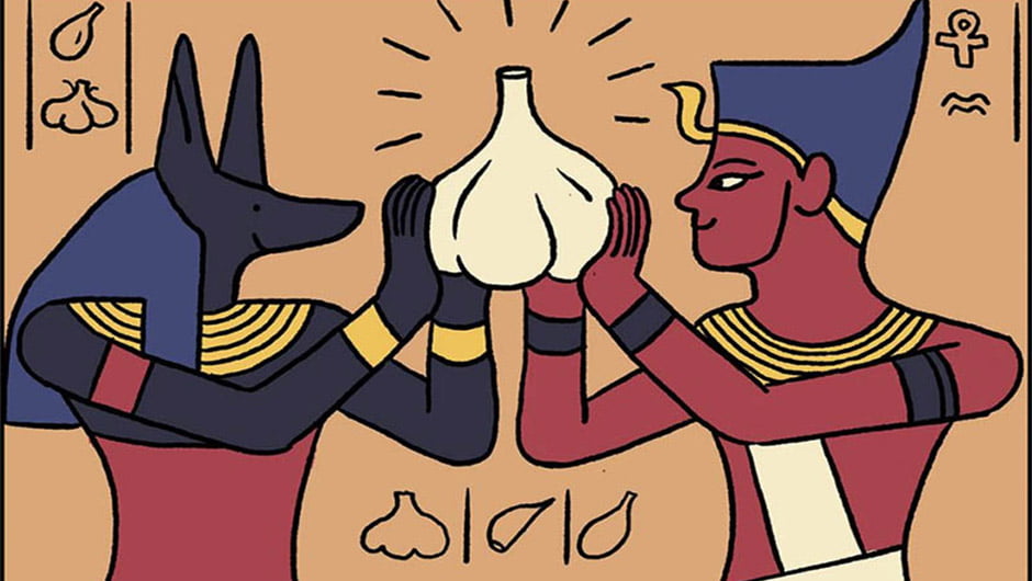 نقش سیر در زمان قدیم