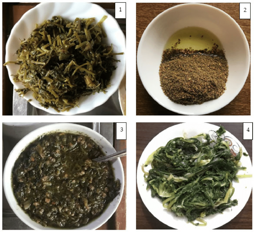 انواع غذاهای محلی سوری با گیاهان وحشی 