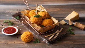 توپک پنیری با پنیر چدار