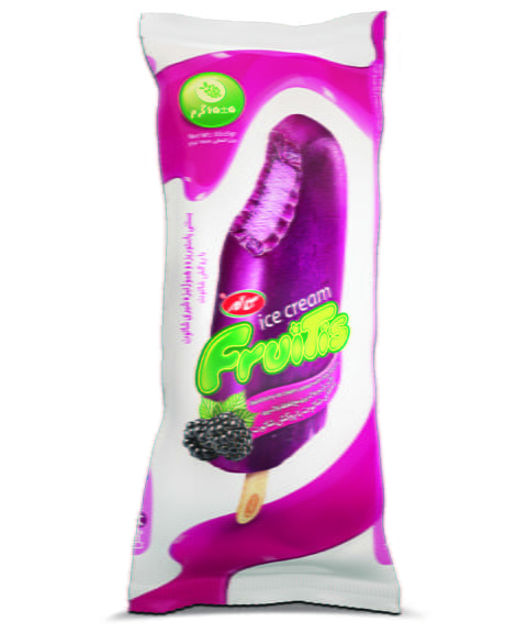 Blackberry with blackberry ice coated stick