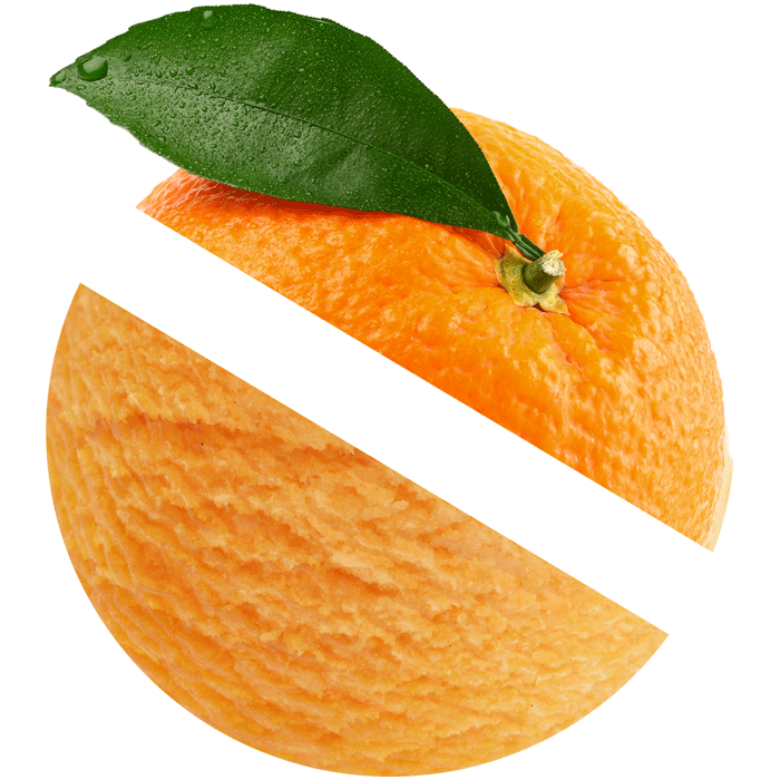 Orange ice cream