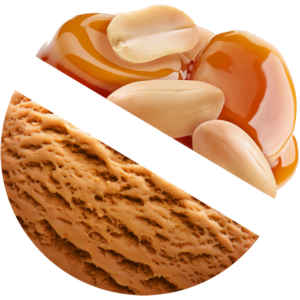 Caramel with Peanut ice cream