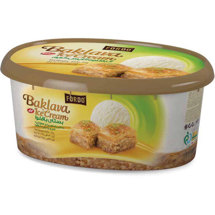 vanilla with baklava Ice-cream